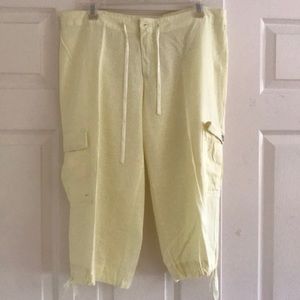 Guess linen Capri pants